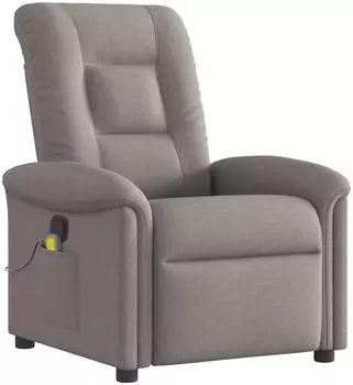 vidaXL Massagesessel Taupe Stoff (4015633)