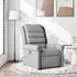 vidaXL Massagesessel Hellgrau Stoff (4015646)