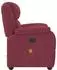 vidaXL Massagesessel Weinrot Stoff (4015713)