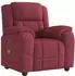 vidaXL Massagesessel Weinrot Stoff (4015713)