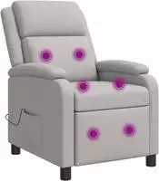 vidaXL Massage Relaxsessel Wolkengrau Stoff
