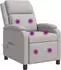 vidaXL Massage-Relaxsessel wolkengrau, Stoff
