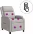 vidaXL Massage-Relaxsessel wolkengrau, Stoff