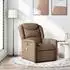 vidaXL Massagesessel Braun Stoff (4015610)