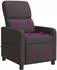 vidaXL Massage-Relaxsessel dunkelbraun, Stoff (42034833)