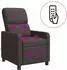 vidaXL Massage-Relaxsessel dunkelbraun, Stoff (42034833)