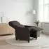 vidaXL Massage-Relaxsessel dunkelbraun, Stoff (42034833)