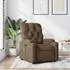 vidaXL Massagesessel, verstellbar, Stoff, braun (372495)