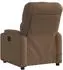 vidaXL Massagesessel, verstellbar, Stoff, braun (372495)