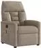 vidaXL Relaxsessel mit Massage Mikrofaser taupe (4015570)
