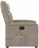 vidaXL Relaxsessel mit Massage Mikrofaser taupe (4015570)