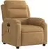 vidaXL Massagesessel Elektrisch Braun Samt (3205089)