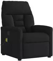 vidaXL Massagesessel Schwarz Stoff