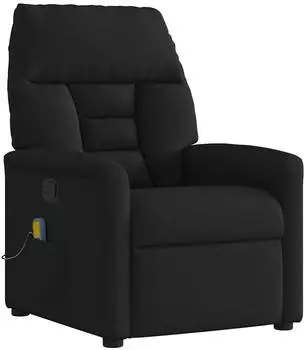 vidaXL Massagesessel Schwarz Stoff (4015554)