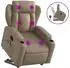 vidaXL Massagesessel mit Aufstehhilfe, cappuccino, Kunstleder (3204557)