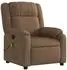 vidaXL Massagesessel, verstellbar, Stoff, braun (373552)