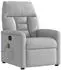 vidaXL Massagesessel, verstellbar, wolkengrau, Stoff (4015561)