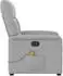 vidaXL Massagesessel, verstellbar, wolkengrau, Stoff (4015561)
