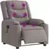 vidaXL Massagesessel Elektrisch Taupe Stoff (3310258)
