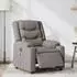 vidaXL Massagesessel Elektrisch Taupe Stoff (3310258)