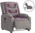 vidaXL Massagesessel Elektrisch Taupe Stoff (3310258)