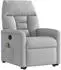 vidaXL Massagesessel mit Aufstehhilfe, neigbar, wolkengrau, Stoff (3303051)