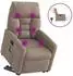 vidaXL Massagesessel Aufstehhilfe Elektrisch Taupe Mikrofasergewebe (3303108)