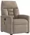vidaXL Massagesessel Aufstehhilfe Elektrisch Taupe Mikrofasergewebe (3303108)