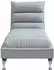vidaXL Massage-Chaiselongue mit Kissen, hellgrau, Stoff (379475)