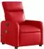 vidaXL Massagesessel Elektrisch Rot Kunstleder (3206747)