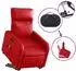 vidaXL Massagesessel mit Aufstehhilfe Rot Kunstleder (3206761)