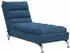 vidaXL Massage-Chaiselongue mit Kissen, Stoff, blau (379481)
