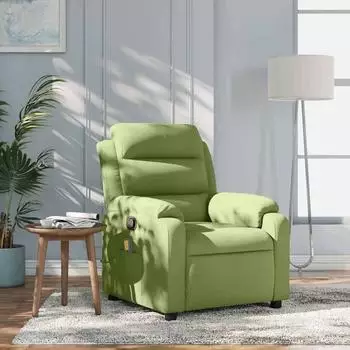 vidaXL Massagesessel, hellgr&uuml;n, Samt