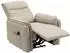 HomCom Elektrischer Massagesessel mit Fußstütze, Textil, beige