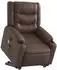 vidaXL Massagesessel mit Aufstehhilfe Elektrisch Braun Kunstleder (3206565)