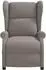 vidaXL Wing Back elektrischer Massagesessel, taupe Stoff (3460297)