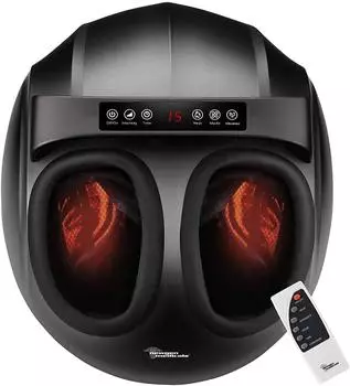 Newgen Medicals Shiatsu-Fußmassagegerät 3D-Massage, 9 Stärken, Wärme