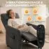 HomCom Relaxsessel mit 8-Punkt-Massage & Wärme, dunkelgrau
