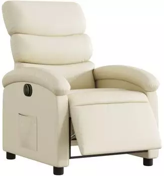 vidaXL Massagesessel elektrisch, Kunstleder, Liegefunktion