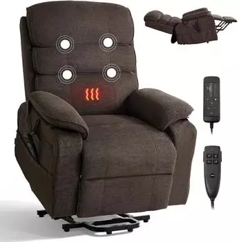 VEVOR Massage-Relaxsessel mit Aufstehhilfe braun