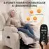 HomCom Fernsehsessel mit Aufstehhilfe, Massagefunktion, Wärmefunktion, beige