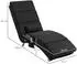 HomCom Massagesessel mit Liegefunktion, 5 Massagemodi, Wärmefunktion, schwarz (56x84x168cm)
