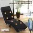HomCom Massagesessel mit Liegefunktion, 5 Massagemodi, Wärmefunktion, schwarz (56x84x168cm)