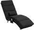 HomCom Massagesessel mit Liegefunktion, 5 Massagemodi, Wärmefunktion, schwarz (56x84x168cm)