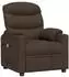 vidaXL Massagesessel dunkelbraun Stoff (348087)