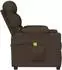 vidaXL Massagesessel dunkelbraun Stoff (348087)
