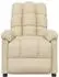 vidaXL Massagesessel mit Vibrationsmassage, Stoff, creme
