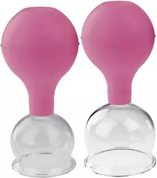 Pulox Vakuum-Massager Set 2-teilig pink