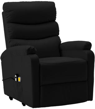 vidaXL Massagesessel mit Aufstehhilfe Kunstleder schwarz (321283) vidaXL Massagesessel mit Aufstehhilfe Kunstleder schwarz (321283)