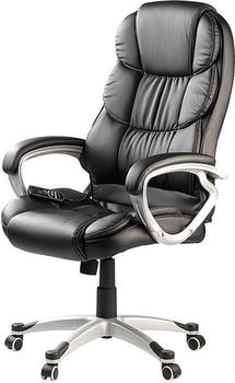 Newgen Medicals Bequemer Büro Chef-Sessel mit Vibrations Massagefunktion